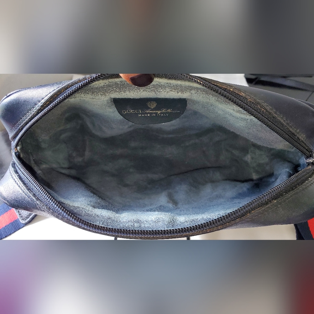 Gucci Navy and Red Crossbody Bag - Picture 11 of 13